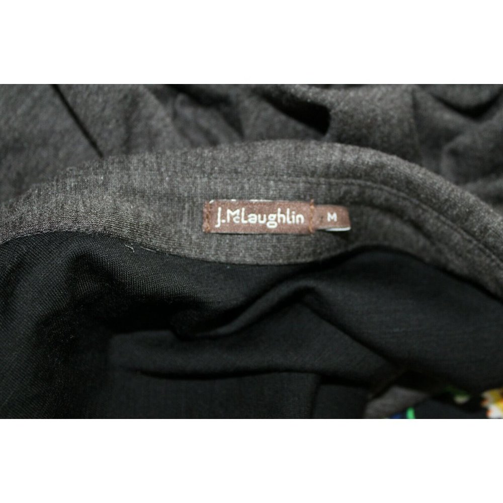 J McLaughlin Womens Grey Wool Blend Button Front 3/4 Sleeve Shirt Dress M - Picture 7 of 7